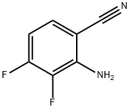 2-氨基-3,4-二氟苯腈 结构式