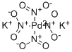 POTASSIUM TETRANITROPALLADATE(II) Struktur