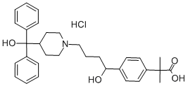 FEXOFENADINE HYDROCHLORIDE 化学構造式