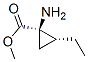 Cyclopropanecarboxylic acid, 1-amino-2-ethyl-, methyl ester, (1R-cis)- (9CI)