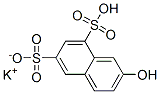 7-ヒドロキシ-1,3-ナフタレンジスルホン酸/カリウム,(1:x) 化学構造式