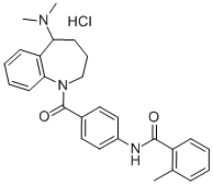 Mozavaptan Hydrochloride
 Structure