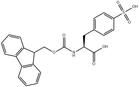 (S)-FMOC-PHENYLALANINE-4-SULFONIC ACID 结构式