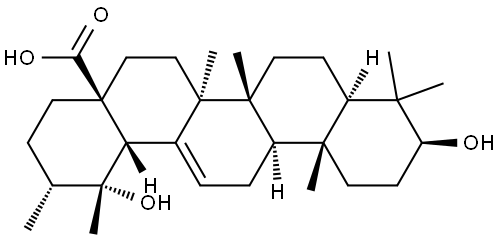 POMOLIC ACID Struktur