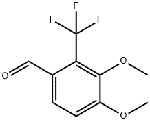 3,4-二甲氧基-2-(三氟甲基)苯甲醛 结构式