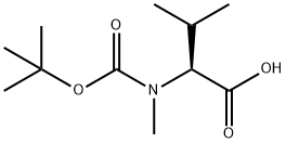 BOC-N-ME-DL-VAL-OH Structure