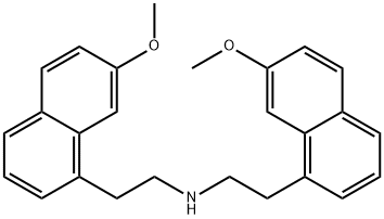 7-甲氧基-N-[2-(7-甲氧基-1-萘基)乙基]-1-萘乙胺, 1385018-57-4, 结构式