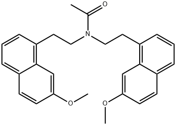 AcetaMide, N,N-bis[2-(7-Methoxy-1-naphthalenyl)ethyl]- Struktur