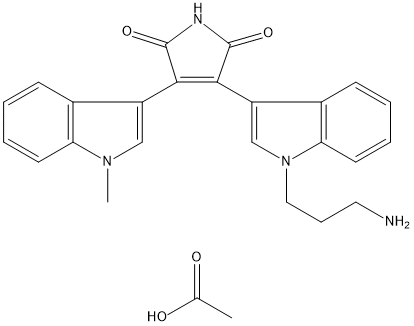 Bisindolylmaleimide VIII acetate salt