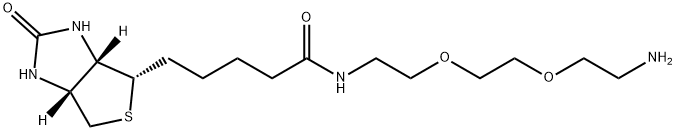 ビオチン-PEG2-アミン 化学構造式