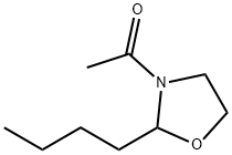 Oxazolidine, 3-acetyl-2-butyl- (9CI) Structure