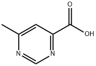6-メチルピリミジン-4-カルボン酸 化学構造式