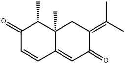 (1R,8aR)-1,7,8,8a-Tetrahydro-1,8a-dimethyl-7-(1-methylethylidene)-2,6-naphthalenedione Structure