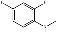 2,4-ジフルオロ-N-メチルアニリン 化学構造式