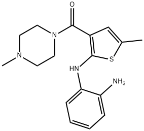 1-[[2-[(2-AMinophenyl)aMino]-5-Methyl-3-thienyl]carbonyl]-4-Methyl-piperazine Structure