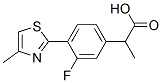 3-Fluoro-α-methyl-4-(4-methyl-2-thiazolyl)benzeneacetic acid|