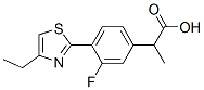 3-Fluoro-α-methyl-4-(4-ethyl-2-thiazolyl)benzeneacetic acid|