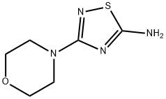 3-モルホリノ-1,2,4-チアジアゾール-5-アミン 化学構造式