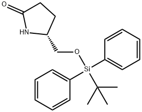 (2R)-2-[[[(1,1-DIMETHYLETHYL)DIPHENYLSILYL]OXY]METHYL]-5-OXO-1-PYRROLIDINE, 138629-44-4, 结构式