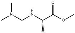 L-Alanine,N-[(dimethylamino)methyl]-,methylester(9CI) Struktur