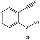 2-シアノフェニルボロン酸 化学構造式