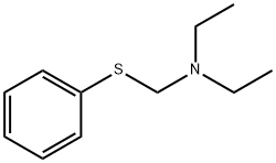 N-ethyl-N-(phenylsulfanylmethyl)ethanamine Struktur