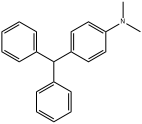 N,N-ジメチル-4-(ジフェニルメチル)アニリン 化学構造式