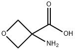 3-アミノオキセタン-3-カルボン酸 化学構造式