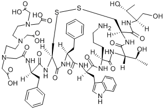 [DTPA-D-Phe1]オクトレオチド 化学構造式