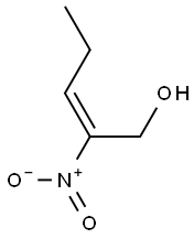(E)-2-Nitro-2-penten-1-ol 化学構造式