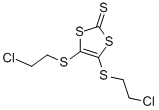 4,5-Bis-(2-chloro-ethylsulfanyl)-[1,3]dithiole-2-thione|
