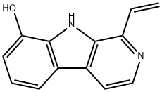 1-vinyl-8-hydroxy-beta-carboline Struktur