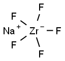 sodium pentafluorozirconate(1-) Structure