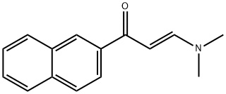 (E)-3-(ジメチルアミノ)-1-(2-ナフチル)-2-プロペン-1-オン 化学構造式