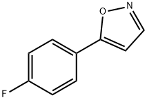 5-(4-フルオロフェニル)イソオキサゾール 化学構造式