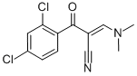 2-[(DIMETHYLAMINO)METHYLENE]-3-OXO-3-(2,4-DICHLOROPHENYL)PROPANENITRILE Struktur