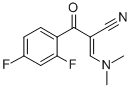 2-(2,4-二氟苯甲酰基)-3-(二甲基氨基)丙烯腈, 138716-60-6, 结构式