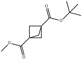 1-(tert-Butyl)3-methylbicyclo[1.1.1]pentane-1,3-dicarboxylate Structure