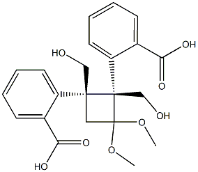 (1S,2S)-1,2-Bis(benzoyloxyMethyl)-2,3-diMethyoxy-cyclobutane Structure