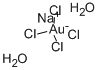 Sodium tetrachloroaurate (III) dihydrate Struktur