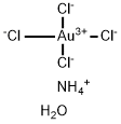 Ammonium tetrachloroaurate Struktur