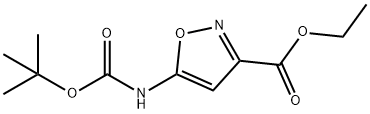 乙基5 - (叔丁氧羰基)异恶唑-3 - 羧酸乙酯, 138742-18-4, 结构式
