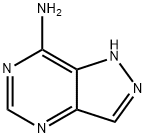 1H-ピラゾロ[4,3-d]ピリミジン-7-アミン 化学構造式
