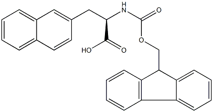Fmoc－D－ナフチルアラニン 化学構造式