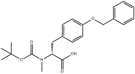 BOC-N-メチル-O-ベンジル-D-チロシン 化学構造式
