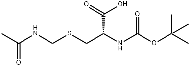 Boc-S-acetamidomethyl-D-cysteine Structure