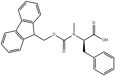 FMOC-N-メチル-D-フェニルアラニン 化学構造式