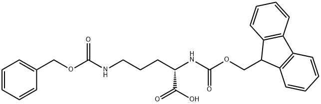 N-Α-FMOC-N-Δ-Z-L-ORNITHINE, 138775-07-2, 结构式
