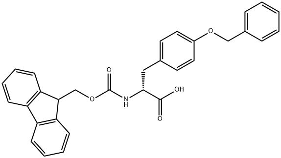 FMOC-D-TYR(BZL)-OH Structure