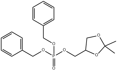 2,2-DiMethyl-1,3-dioxolane-4-Methanol Dibenzyl Phosphate 结构式